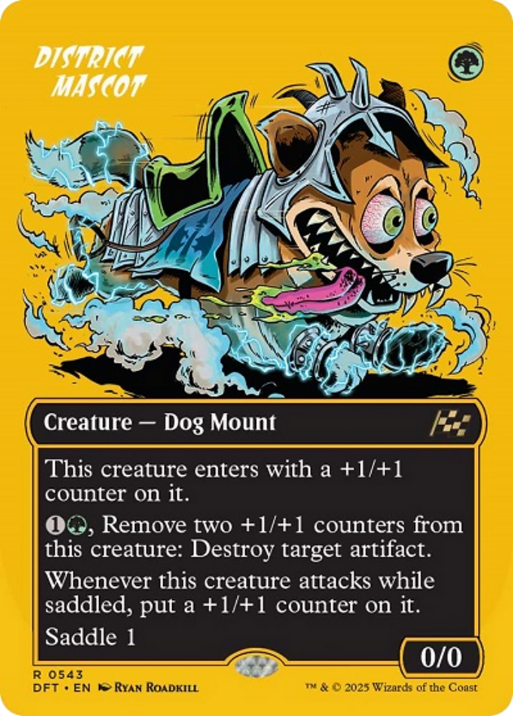 District Mascot (Borderless) (First-Place Foil) [Aetherdrift] | Dragon's Lair Comics and Fantasy Houston TX