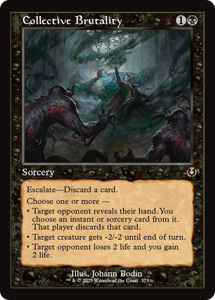 Collective Brutality (Retro Frame) [Innistrad Remastered] | Dragon's Lair Comics and Fantasy Houston TX