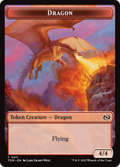 Reliquary Dragon // Dragon (0011) Double-Sided Token [Tarkir: Dragonstorm Tokens] | Dragon's Lair Comics and Fantasy Houston TX