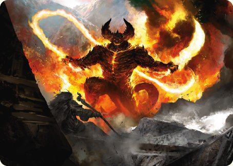 The Balrog, Durin's Bane Art Card [The Lord of the Rings: Tales of Middle-earth Art Series] | Dragon's Lair Comics and Fantasy Houston TX