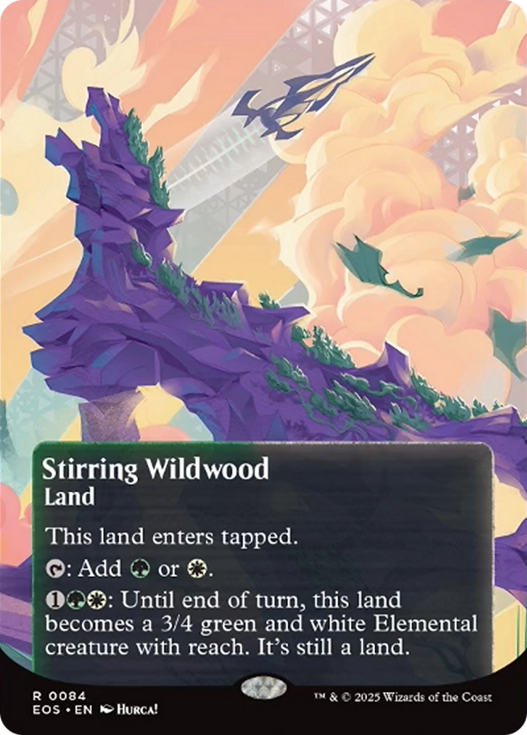 Stirring Wildwood (0084) (Borderless) [Edge of Eternities: Stellar Sights] | Dragon's Lair Comics and Fantasy Houston TX