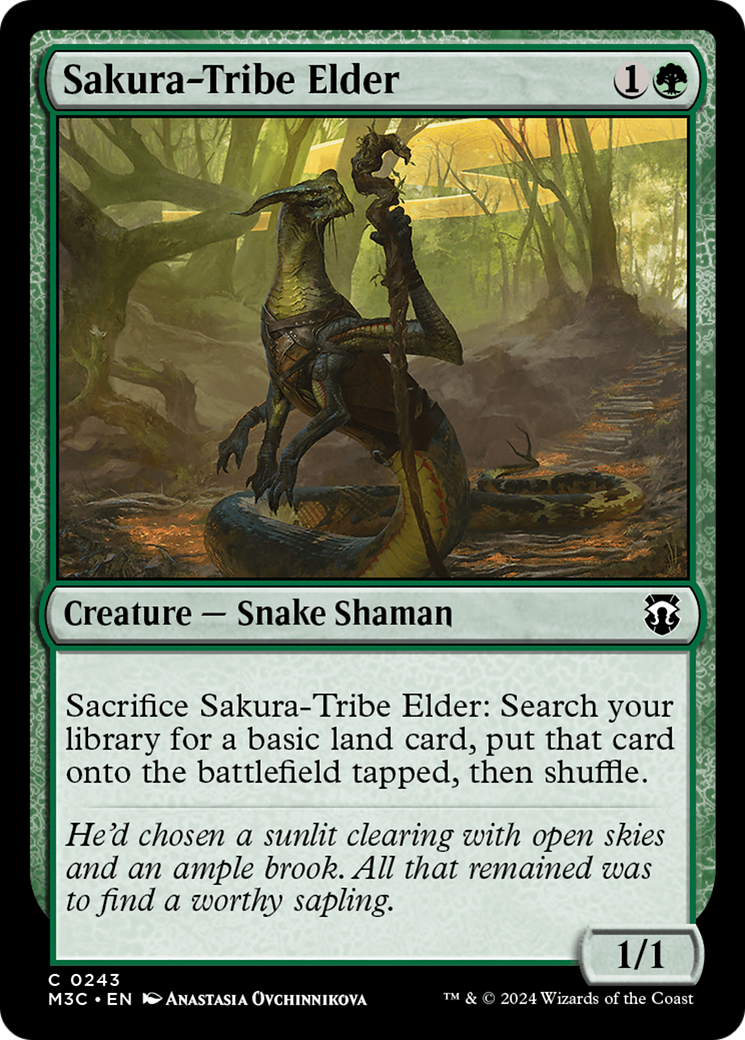 Sakura-Tribe Elder (Ripple Foil) [Modern Horizons 3 Commander] | Dragon's Lair Comics and Fantasy Houston TX