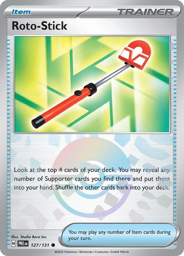 Roto-Stick (127/131) (Poke Ball Pattern) [Scarlet & Violet: Prismatic Evolutions] | Dragon's Lair Comics and Fantasy Houston TX