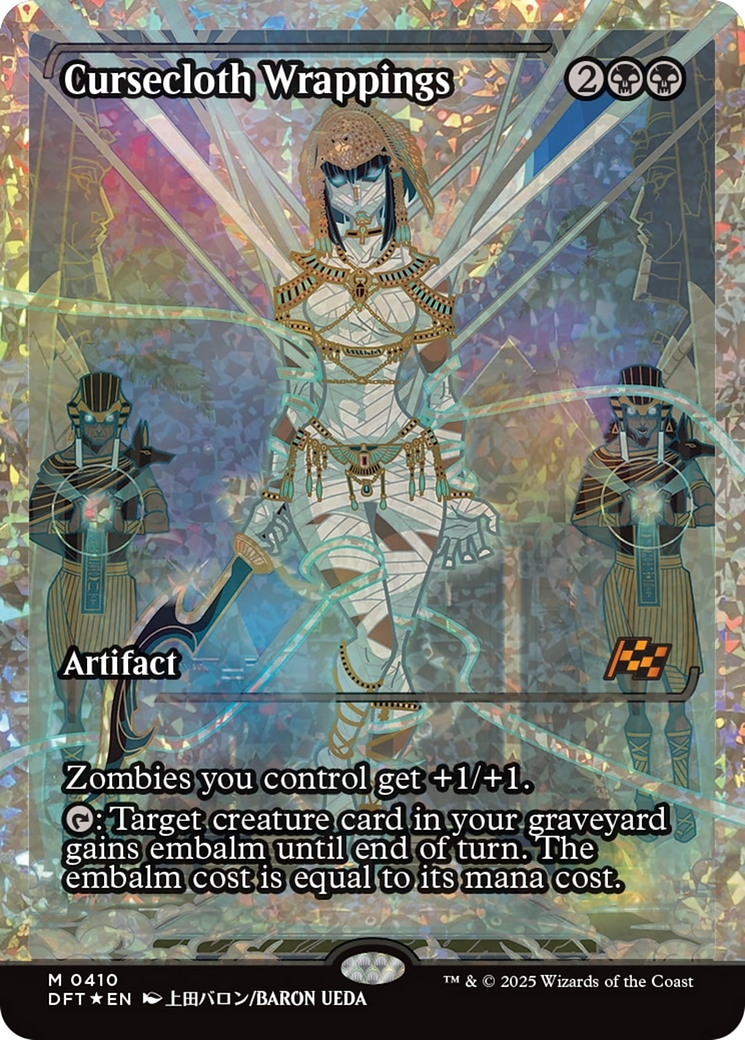 Cursecloth Wrappings (Showcase) (Fracture Foil) [Aetherdrift] | Dragon's Lair Comics and Fantasy Houston TX