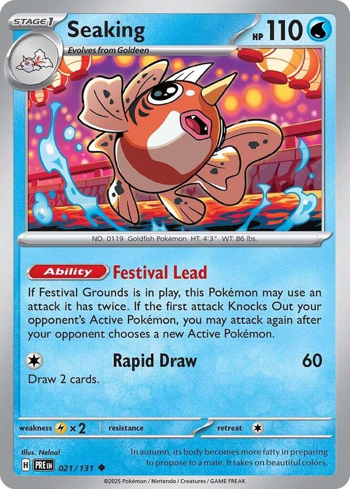 Seaking (021/131) [Scarlet & Violet: Prismatic Evolutions] | Dragon's Lair Comics and Fantasy Houston TX