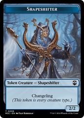Beast (0010) (Ripple Foil) // Shapeshifter (0008) Double-Sided Token [Modern Horizons 3 Commander Tokens] | Dragon's Lair Comics and Fantasy Houston TX