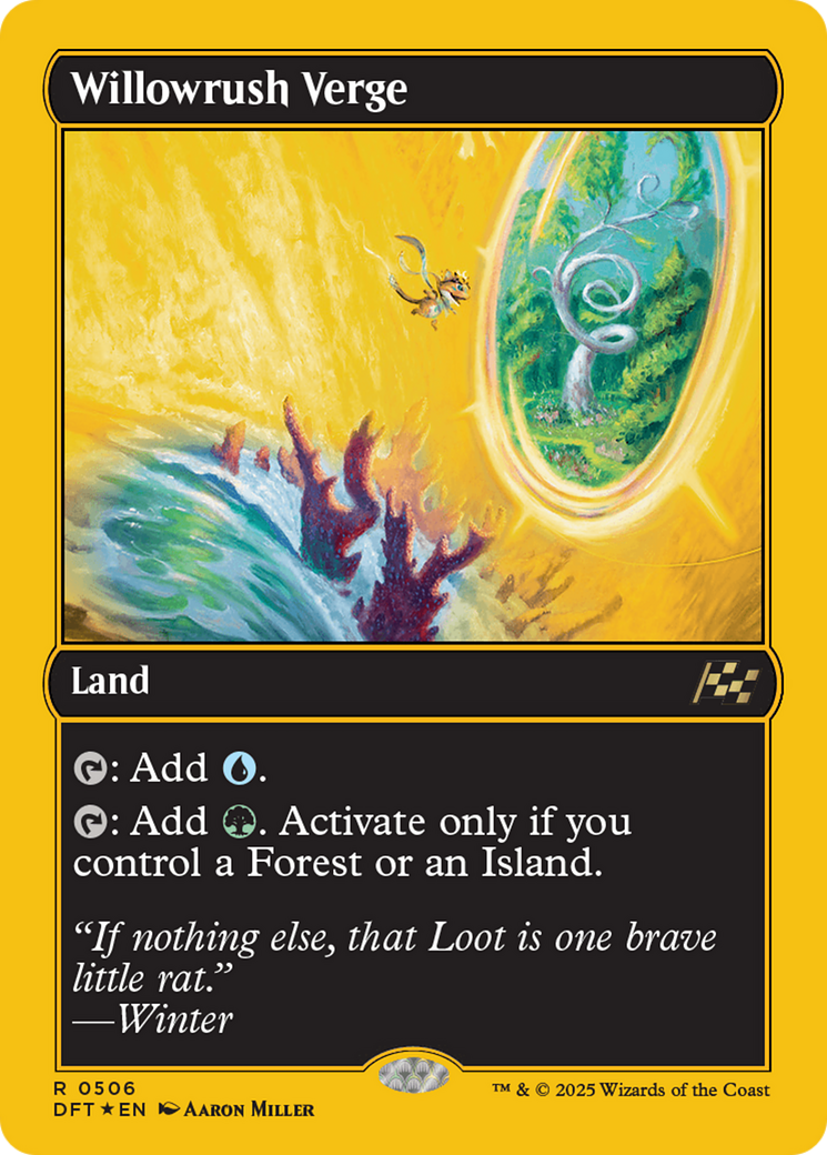 Willowrush Verge (First-Place Foil) [Aetherdrift] | Dragon's Lair Comics and Fantasy Houston TX