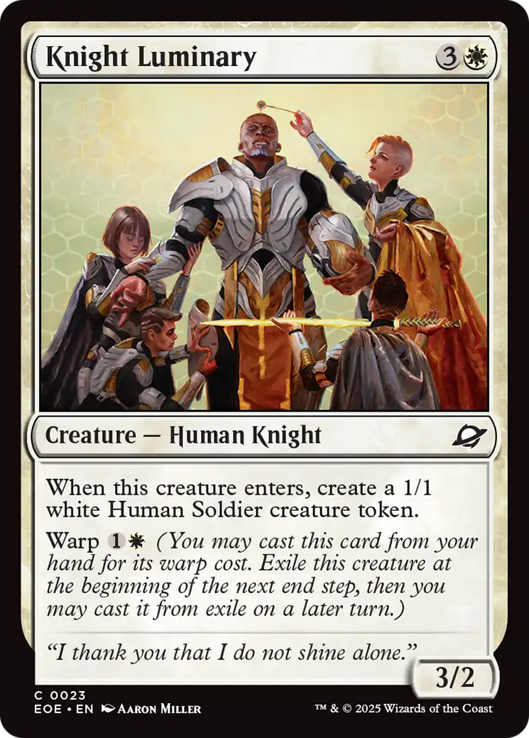 Knight Luminary [Edge of Eternities] | Dragon's Lair Comics and Fantasy Houston TX