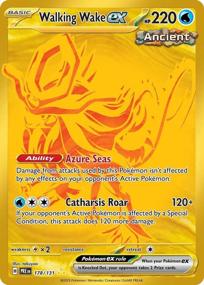 Walking Wake ex (178/131) [Scarlet & Violet: Prismatic Evolutions] | Dragon's Lair Comics and Fantasy Houston TX