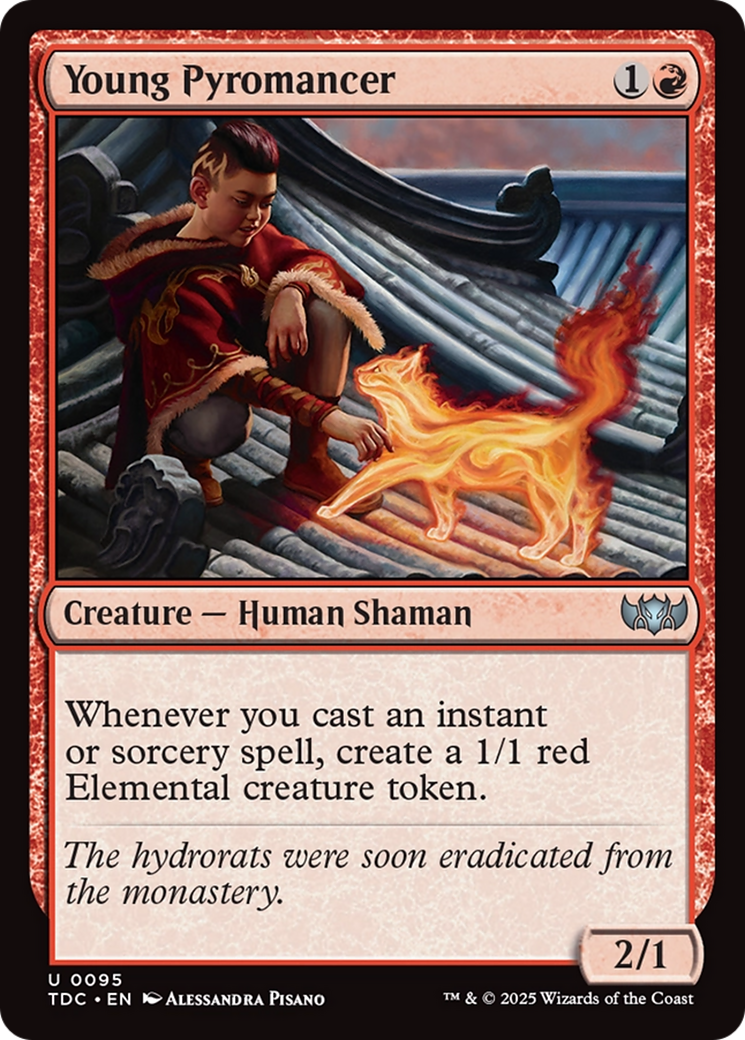 Young Pyromancer [Tarkir: Dragonstorm Commander] | Dragon's Lair Comics and Fantasy Houston TX