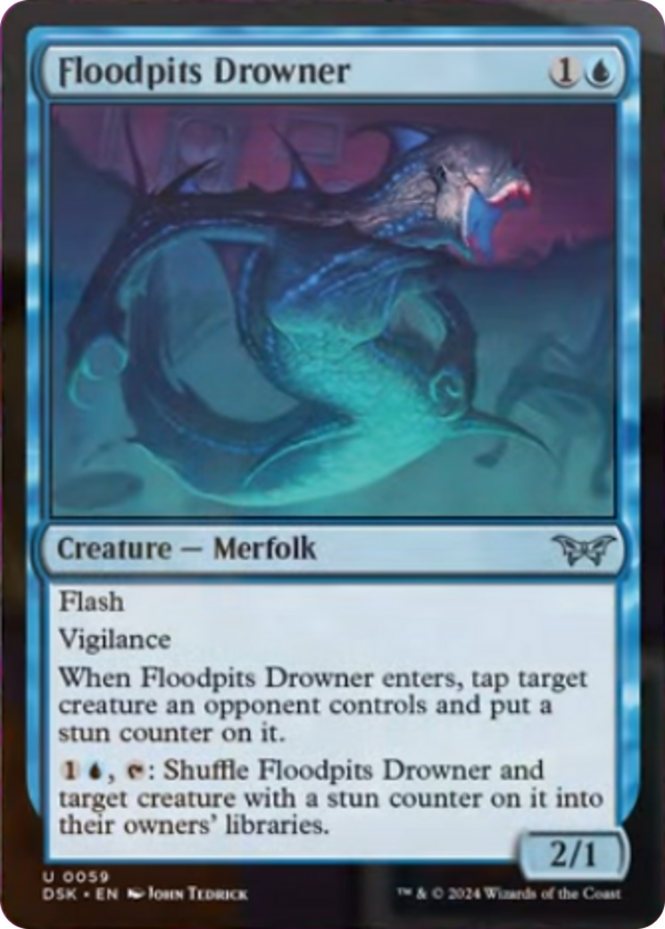 Floodpits Drowner [Duskmourn: House of Horror] | Dragon's Lair Comics and Fantasy Houston TX