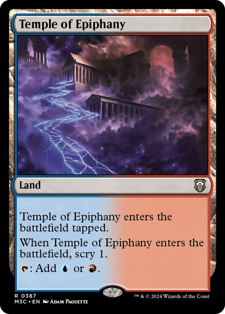 Temple of Epiphany (Ripple Foil) [Modern Horizons 3 Commander] | Dragon's Lair Comics and Fantasy Houston TX