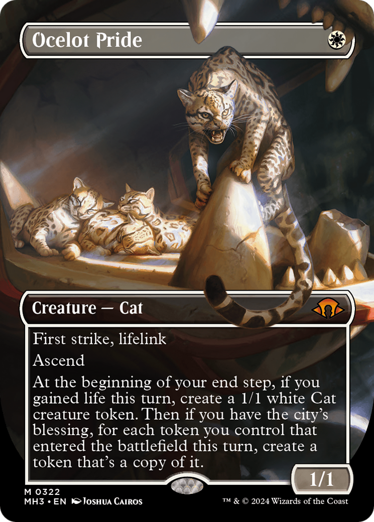 Ocelot Pride (Borderless) [Modern Horizons 3] | Dragon's Lair Comics and Fantasy Houston TX