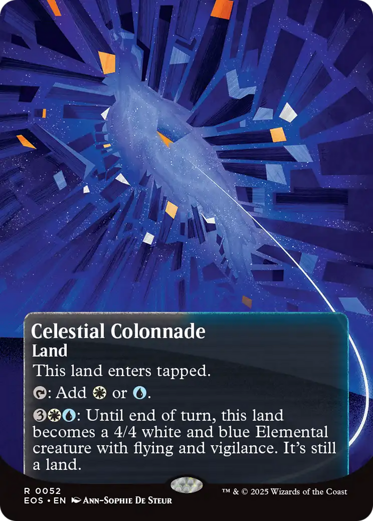 Celestial Colonnade (0052) (Borderless) [Edge of Eternities: Stellar Sights] | Dragon's Lair Comics and Fantasy Houston TX