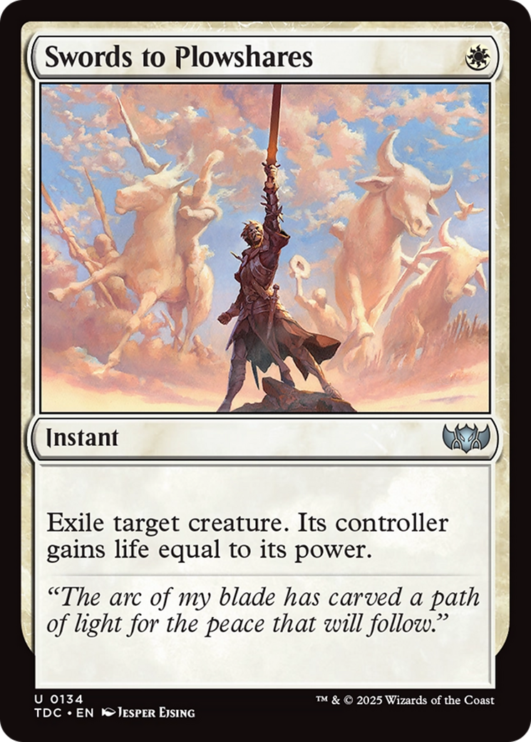 Swords to Plowshares [Tarkir: Dragonstorm Commander] | Dragon's Lair Comics and Fantasy Houston TX