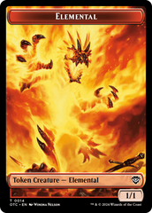 Bird Illusion // Elemental (0014) Double-Sided Token [Outlaws of Thunder Junction Commander Tokens] | Dragon's Lair Comics and Fantasy Houston TX