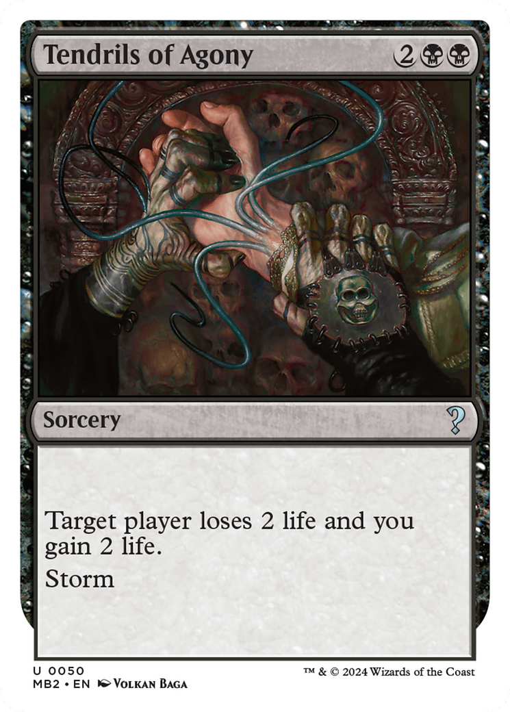 Tendrils of Agony (White Border) [Mystery Booster 2] | Dragon's Lair Comics and Fantasy Houston TX