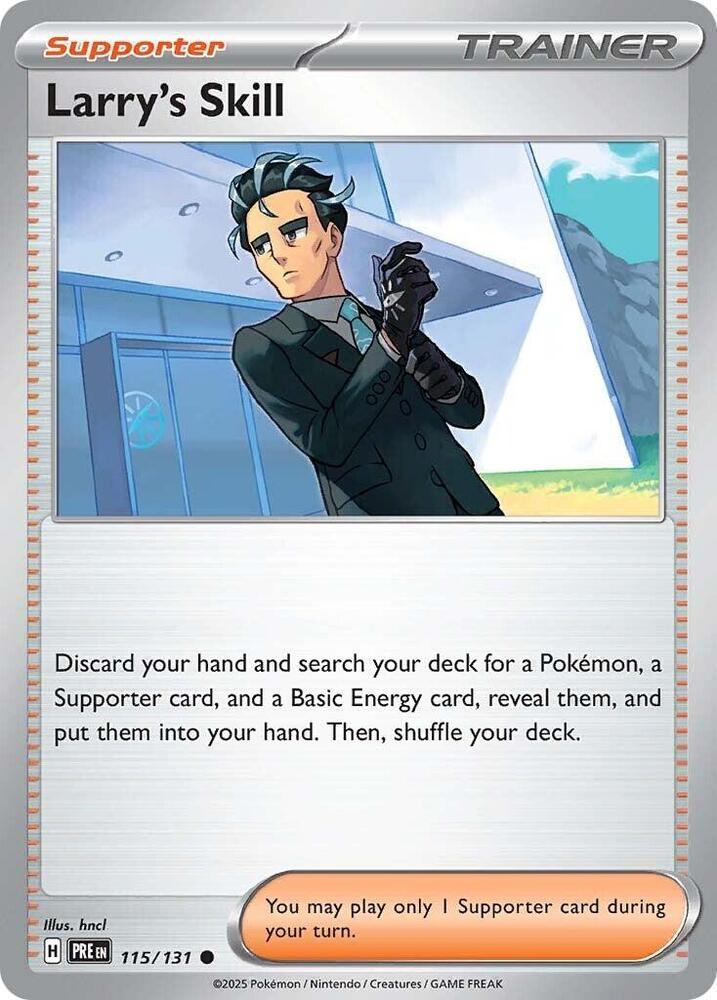 Larry's Skill (115/131) [Scarlet & Violet: Prismatic Evolutions] | Dragon's Lair Comics and Fantasy Houston TX