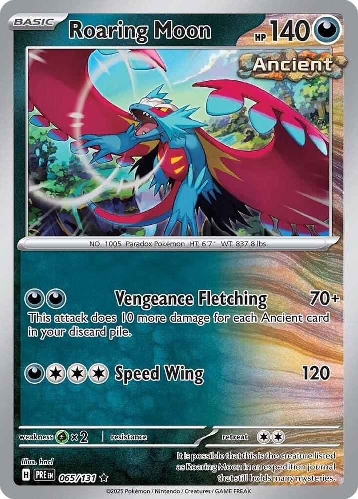 Roaring Moon (065/131) [Scarlet & Violet: Prismatic Evolutions] | Dragon's Lair Comics and Fantasy Houston TX