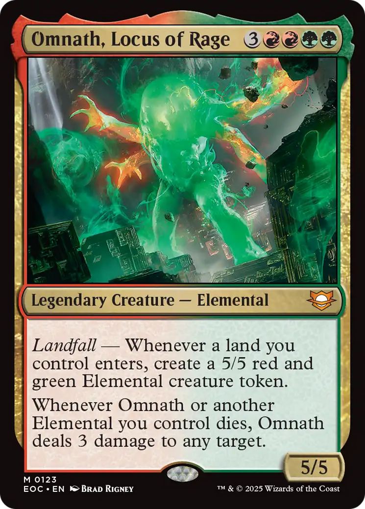 Omnath, Locus of Rage [Edge of Eternities Commander] | Dragon's Lair Comics and Fantasy Houston TX