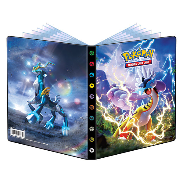 Ultra Pro Pokemon: Portfolio 4-Pocket Scarlet & Violet- Raging Bolt and Iron Crown | Dragon's Lair Comics and Fantasy Houston TX