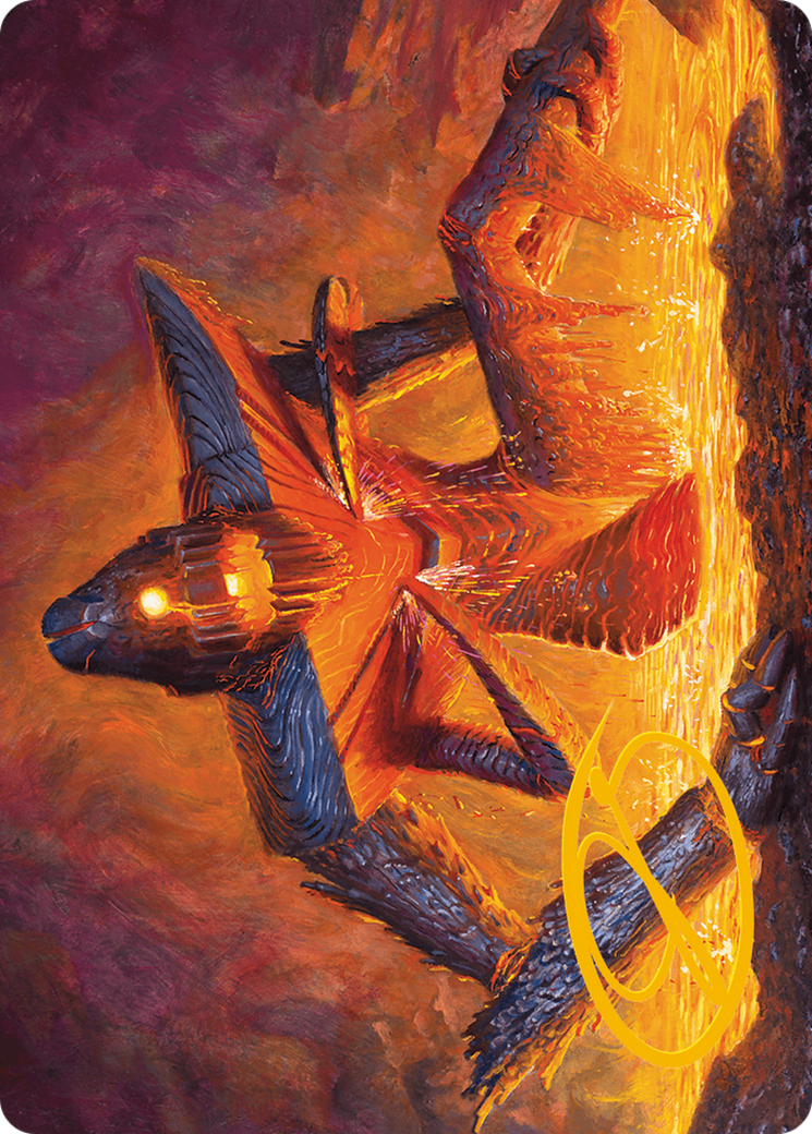 Molten Gatekeeper Art Card (Gold-Stamped Signature) [Modern Horizons 3 Art Series] | Dragon's Lair Comics and Fantasy Houston TX