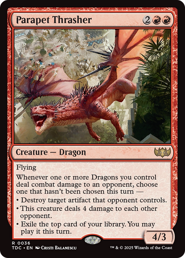 Parapet Thrasher [Tarkir: Dragonstorm Commander] | Dragon's Lair Comics and Fantasy Houston TX