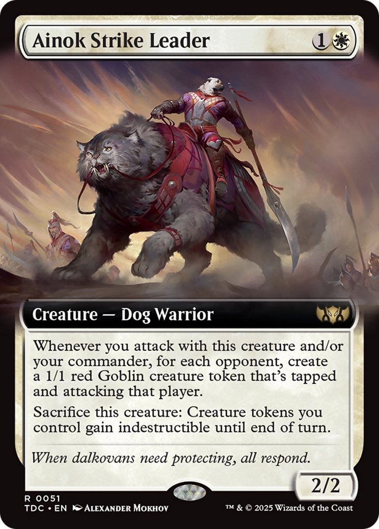 Ainok Strike Leader (Extended Art) [Tarkir: Dragonstorm Commander] | Dragon's Lair Comics and Fantasy Houston TX