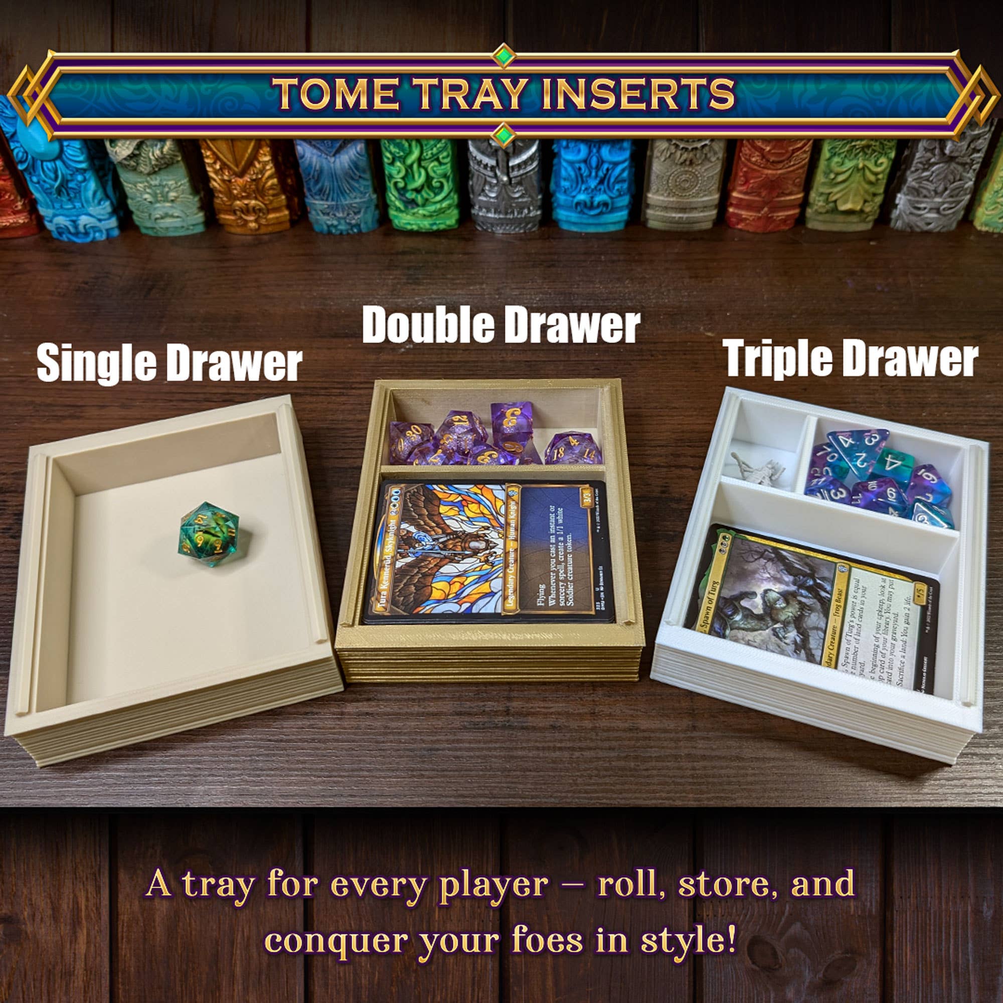 D20 Storage Tome for TTRPG, MTG, Pokemon, D&D Gaming! | Dragon's Lair Comics and Fantasy Houston TX