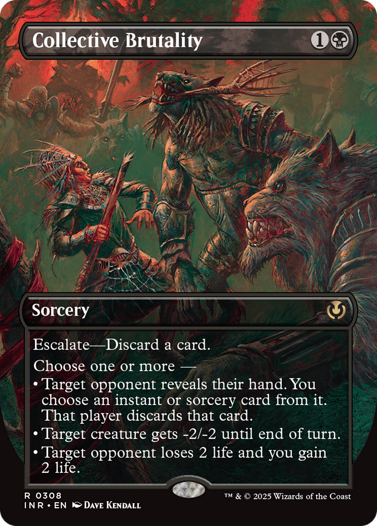 Collective Brutality (Borderless) [Innistrad Remastered] | Dragon's Lair Comics and Fantasy Houston TX