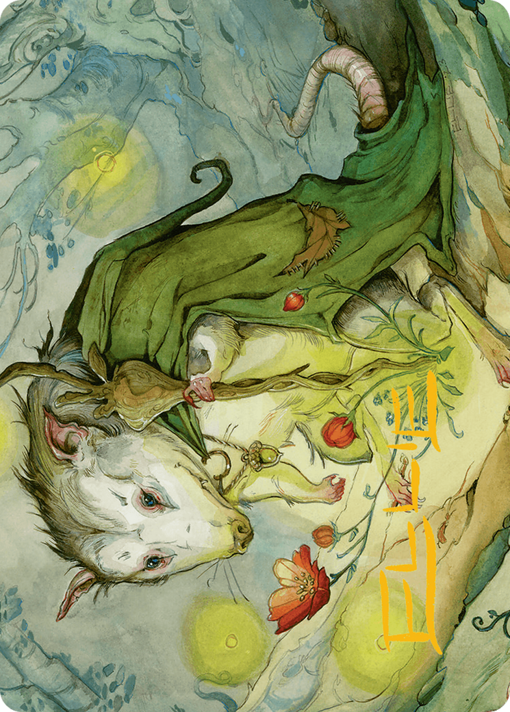 Tender Wildguide Art Card (Gold-Stamped Signature) [Bloomburrow Art Series] | Dragon's Lair Comics and Fantasy Houston TX