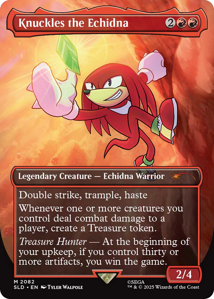 Knuckles the Echidna (Rainbow Foil) [Secret Lair Drop Series] | Dragon's Lair Comics and Fantasy Houston TX