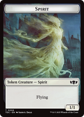 Angel // Spirit Double-Sided Token [Tarkir: Dragonstorm Commander Tokens] | Dragon's Lair Comics and Fantasy Houston TX