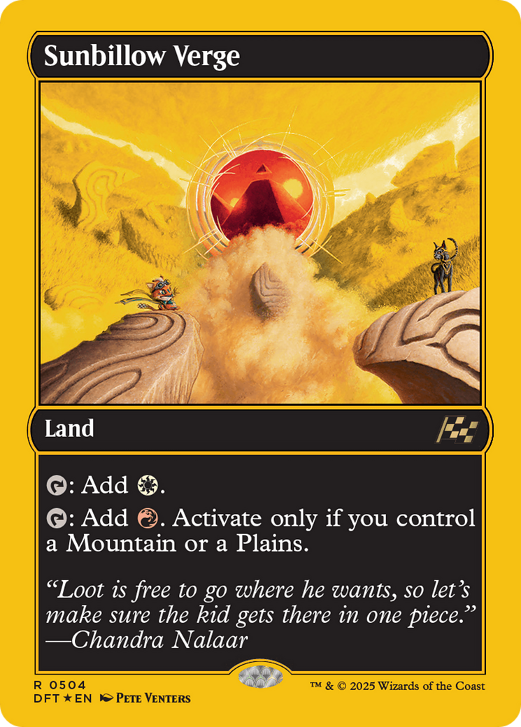 Sunbillow Verge (First-Place Foil) [Aetherdrift] | Dragon's Lair Comics and Fantasy Houston TX