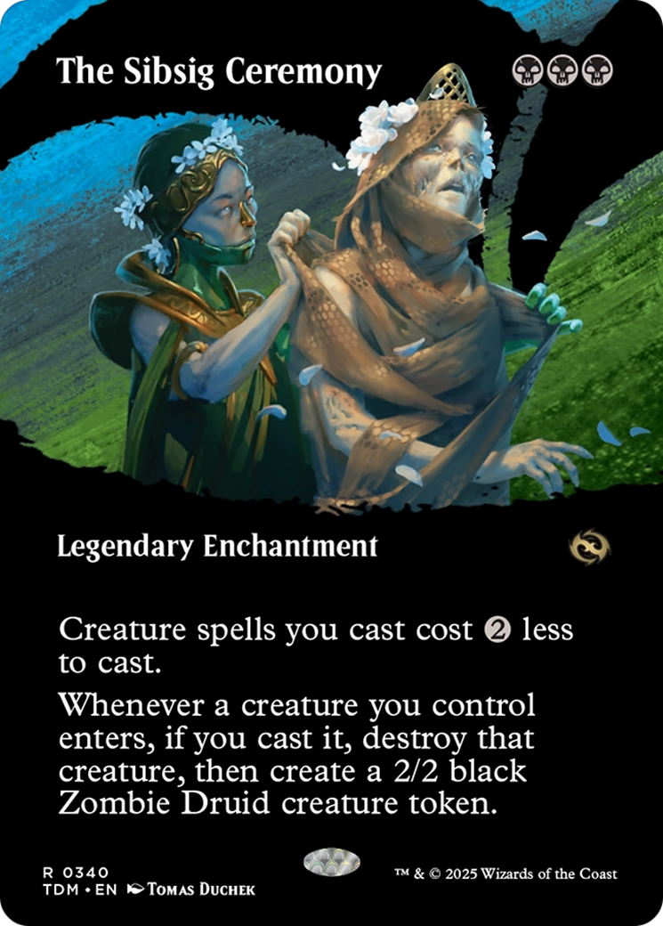 The Sibsig Ceremony (Borderless) [Tarkir: Dragonstorm] | Dragon's Lair Comics and Fantasy Houston TX