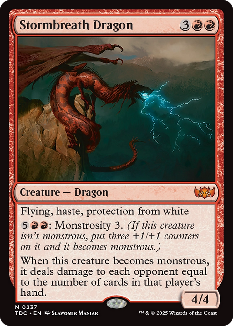 Stormbreath Dragon [Tarkir: Dragonstorm Commander] | Dragon's Lair Comics and Fantasy Houston TX