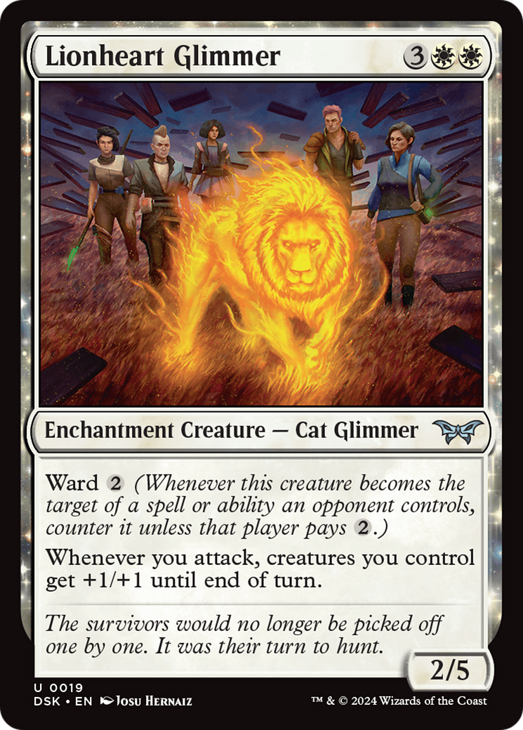Lionheart Glimmer [Duskmourn: House of Horror] | Dragon's Lair Comics and Fantasy Houston TX