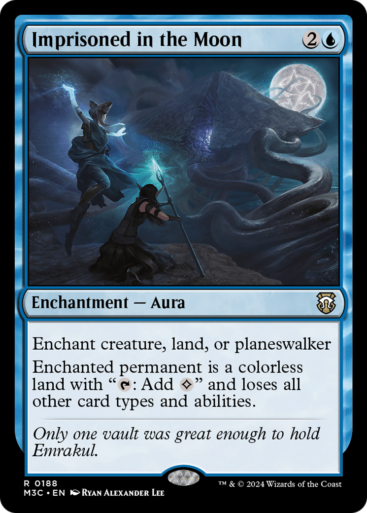 Imprisoned in the Moon (Ripple Foil) [Modern Horizons 3 Commander] | Dragon's Lair Comics and Fantasy Houston TX