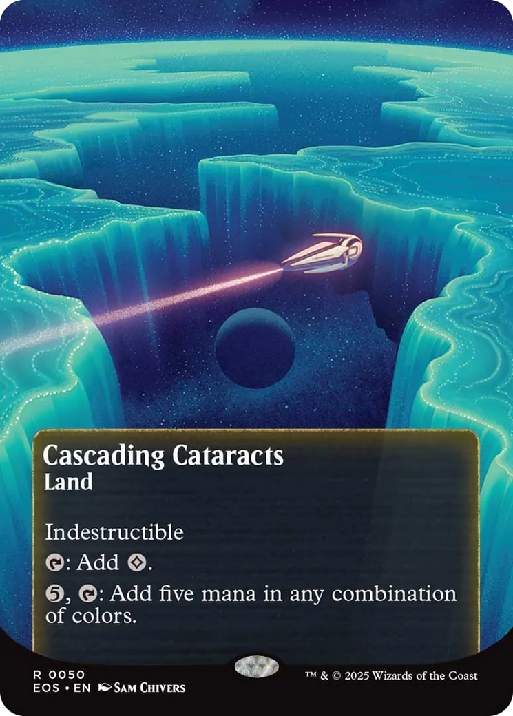 Cascading Cataracts (0050) (Borderless) [Edge of Eternities: Stellar Sights] | Dragon's Lair Comics and Fantasy Houston TX