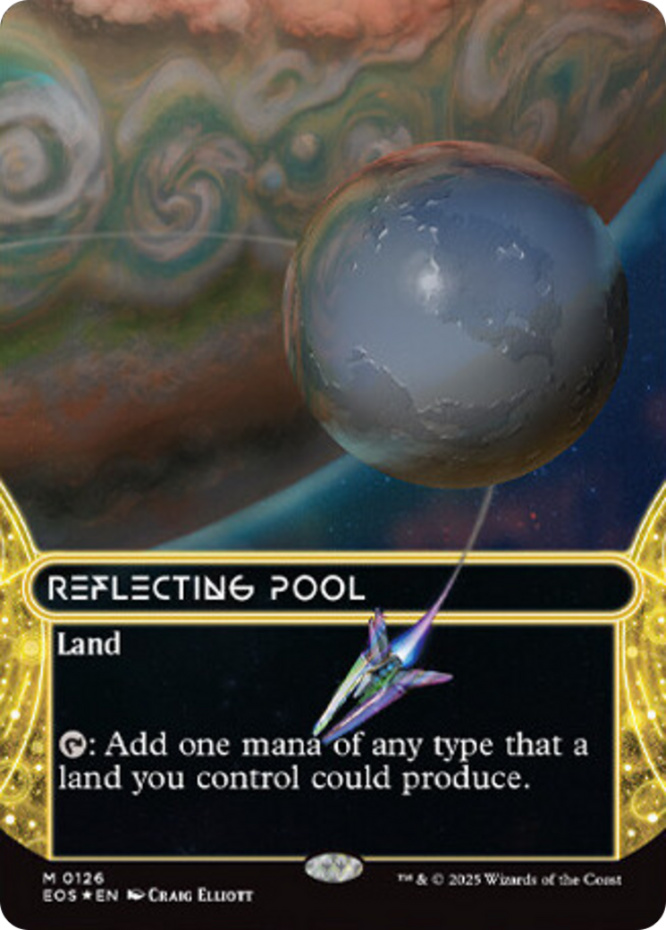Reflecting Pool (0126) (Borderless) (Galaxy Foil) [Edge of Eternities: Stellar Sights] | Dragon's Lair Comics and Fantasy Houston TX