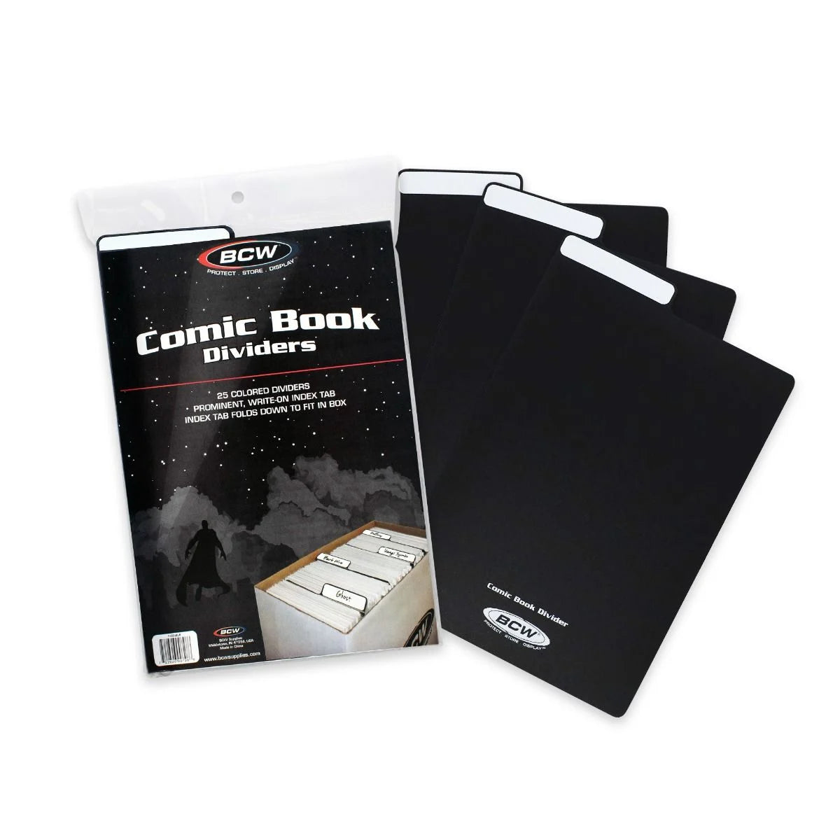 BCW Comic Book Dividers - Black | Dragon's Lair Comics and Fantasy Houston TX