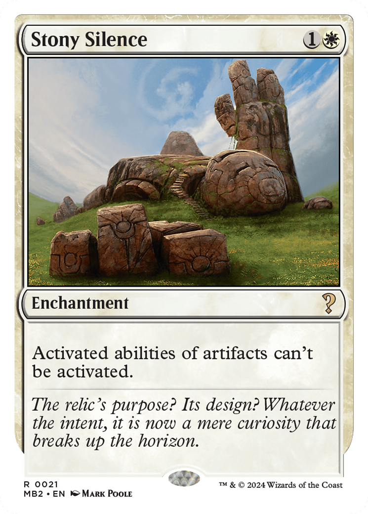 Stony Silence (White Border) [Mystery Booster 2] | Dragon's Lair Comics and Fantasy Houston TX