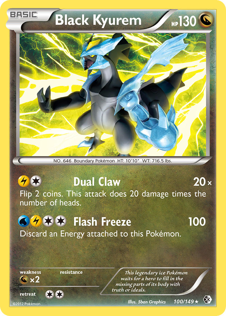 Black Kyurem (100/149) (Theme Deck Exclusive) [Black & White: Boundaries Crossed] | Odin's Place