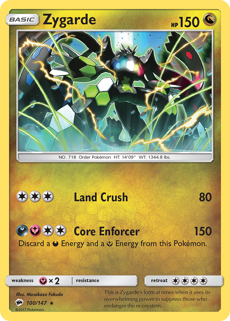 Zygarde (100/147) (League Promo) [Sun & Moon: Burning Shadows] | Odin's Place