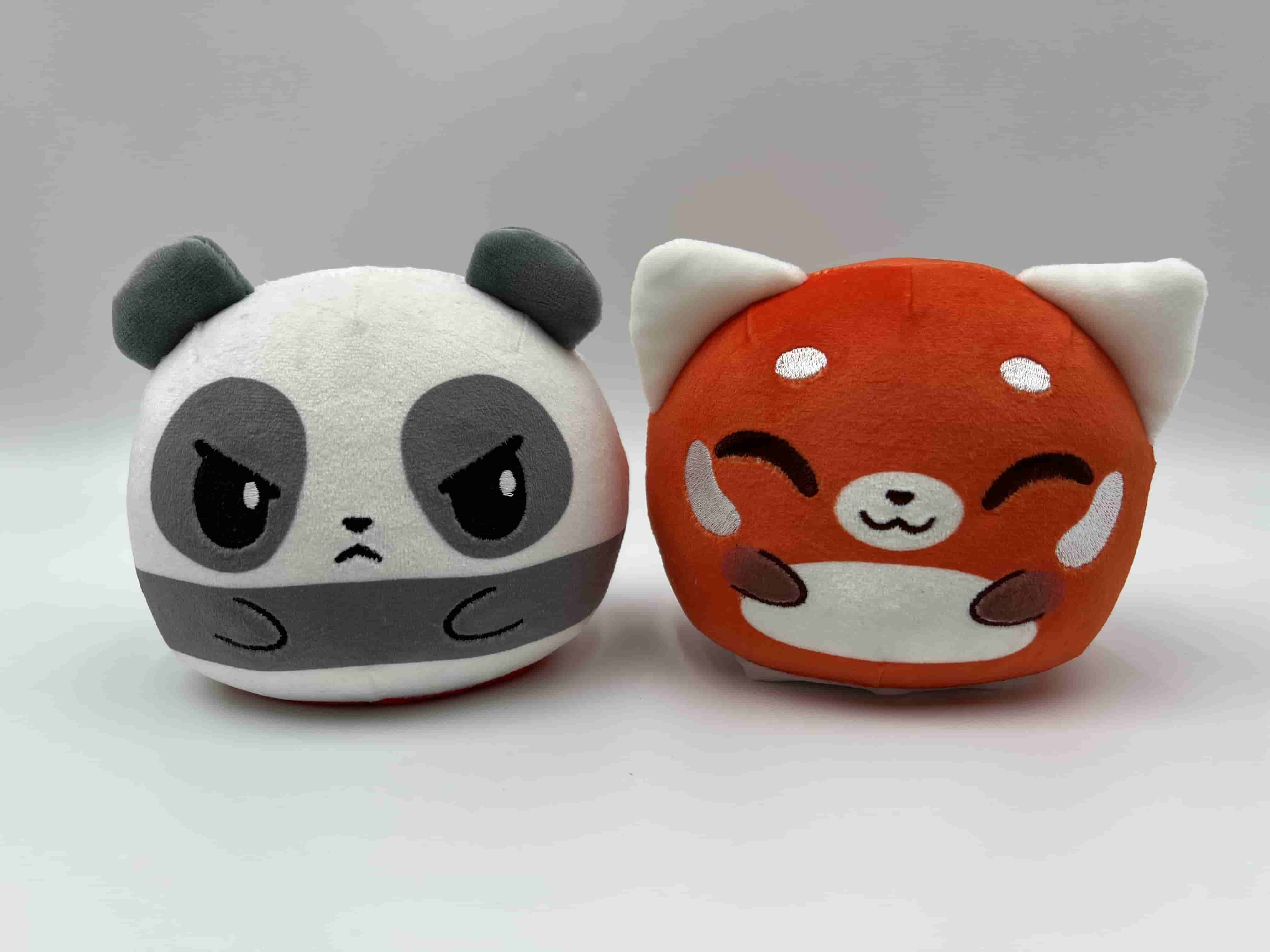 Plushiverse: Reversible Plushie 4in - Panda & Red Panda | Odin's Place