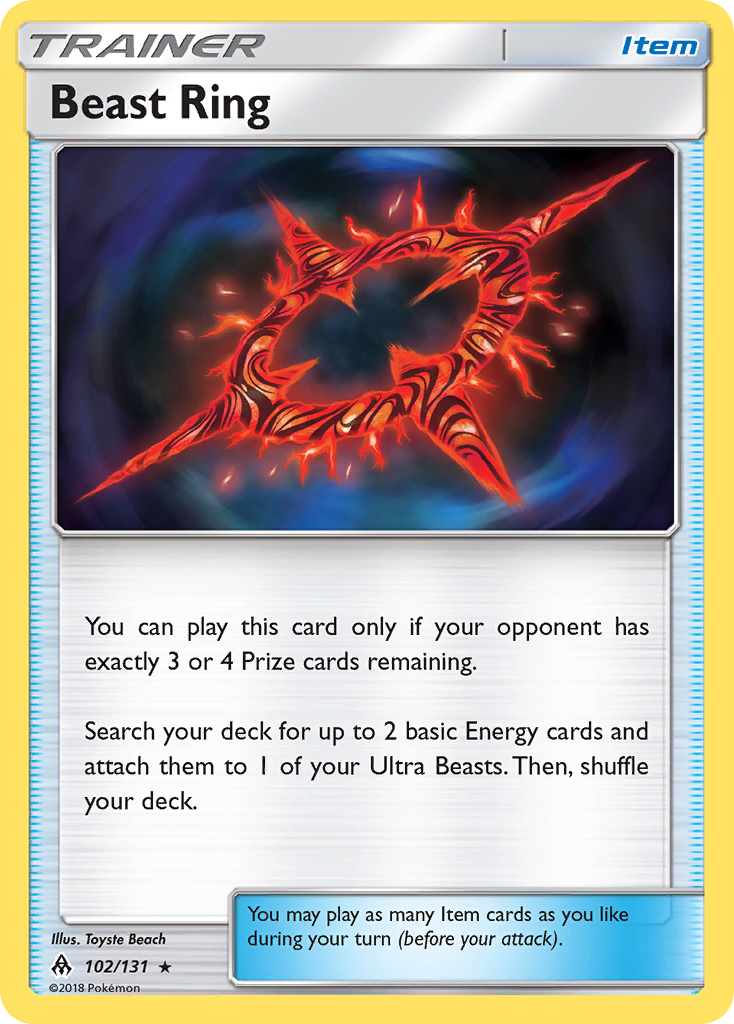 Beast Ring (102/131) (League Promo) [Sun & Moon: Forbidden Light] | Odin's Place