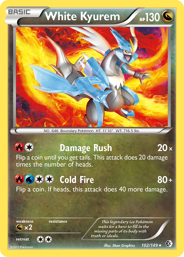 White Kyurem (102/149) (Theme Deck Exclusive) [Black & White: Boundaries Crossed] | Odin's Place