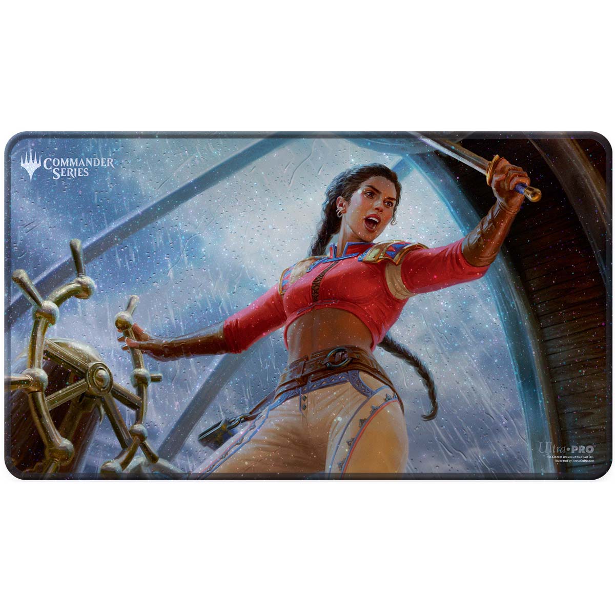 Magic the Gathering CCG: Commander Series - Release 3 - Enemy Color - Q3 2024 Holofoil Playmat Sisay | Odin's Lair