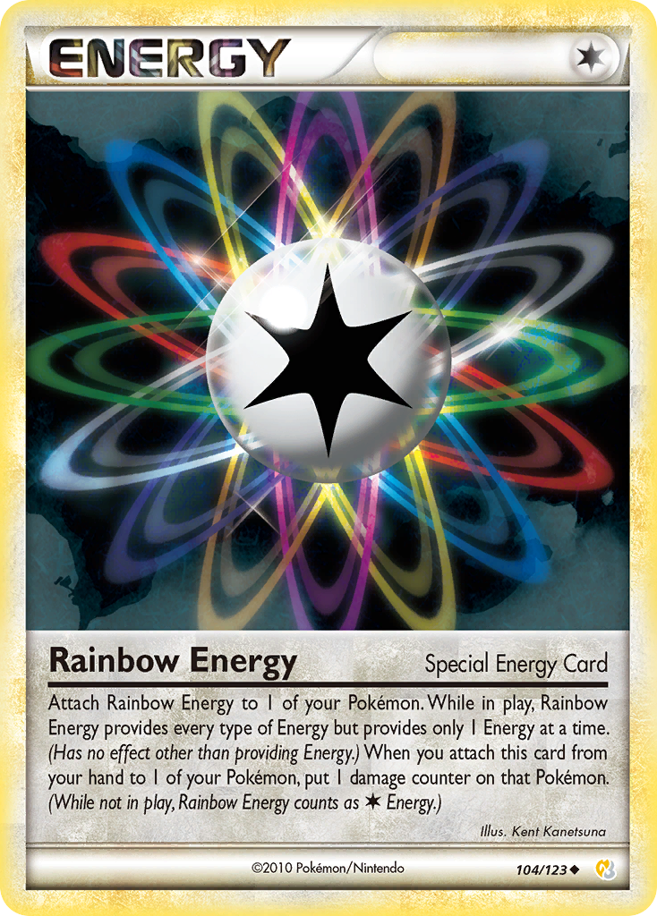 Rainbow Energy (104/123) (League Promo) [HeartGold & SoulSilver: Base Set] | Odin's Place