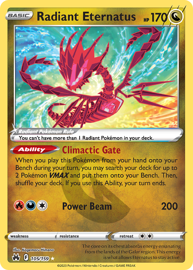 Radiant Eternatus (105/159) [Prize Pack Series Three] | Odin's Place